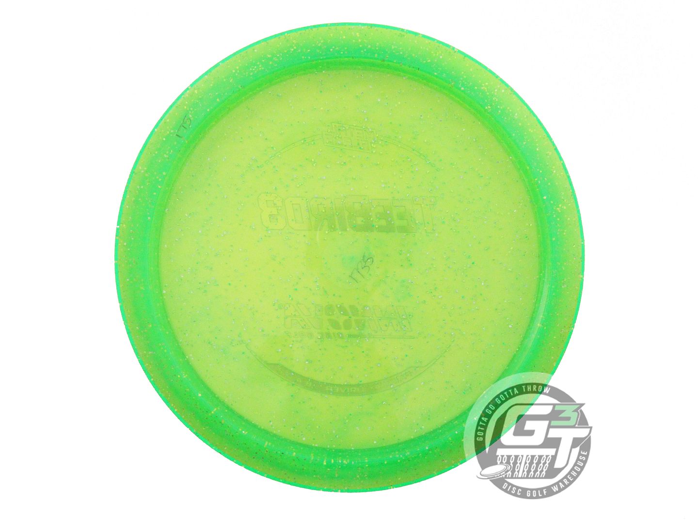 NOS Innova Metal Flake Champion Teebird3 175g Lime Aqua Foil Driver Golf Disc