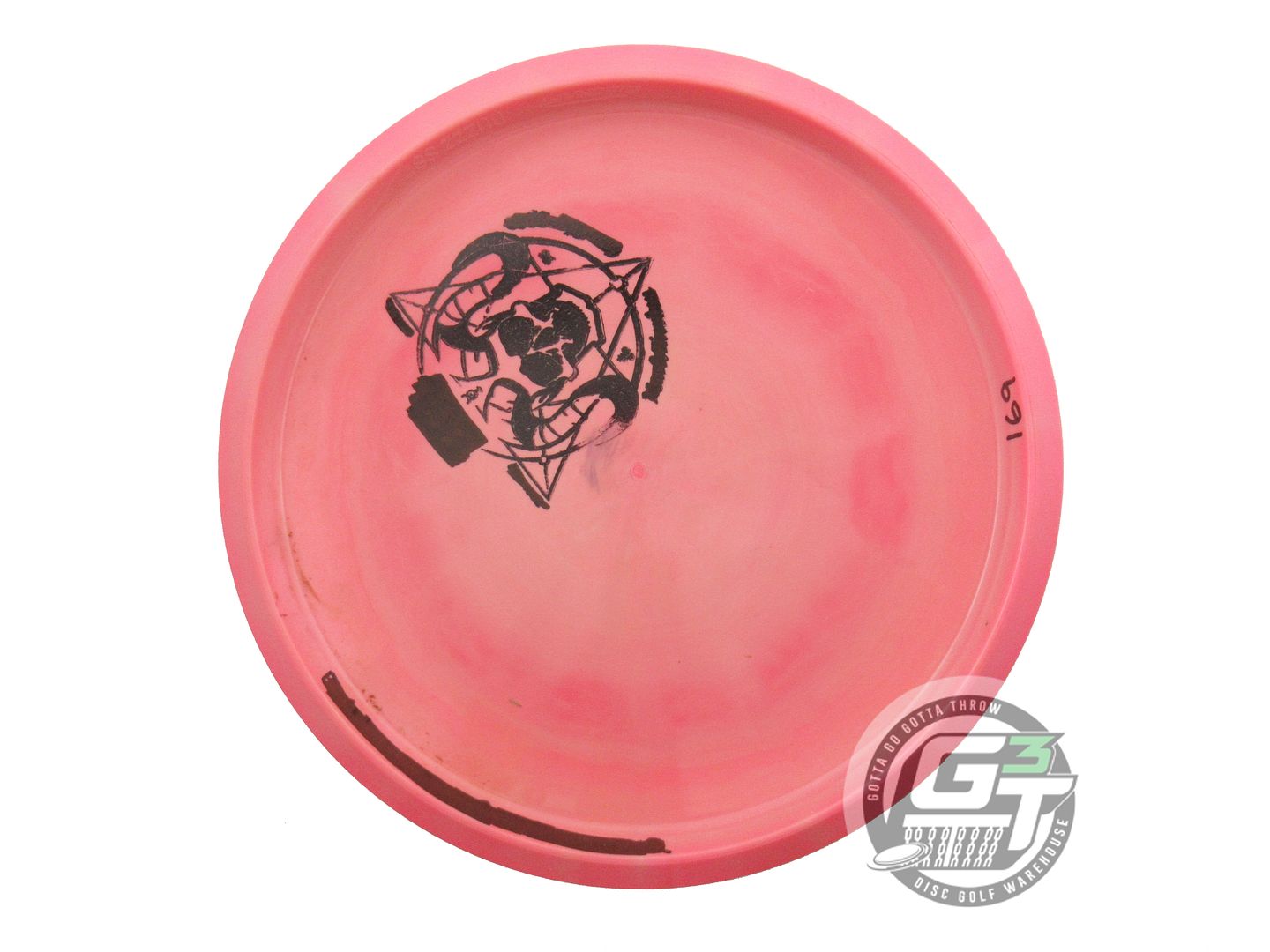 USED Discraft ESP Buzzz SS 169g Pink White Stamp Midrange Golf Disc
