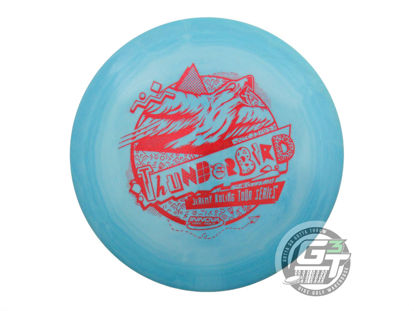 USED Innova [KOLING] Star Thunderbird 174g Teal Red Matrix Foil Driver Golf Disc