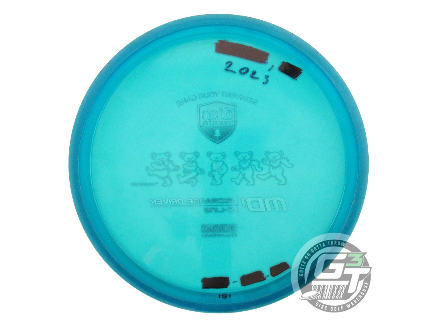 USED DiscMania GRATEFUL DEAD C-Line MD1 179g Teal Purple Foil Midrange Golf Disc