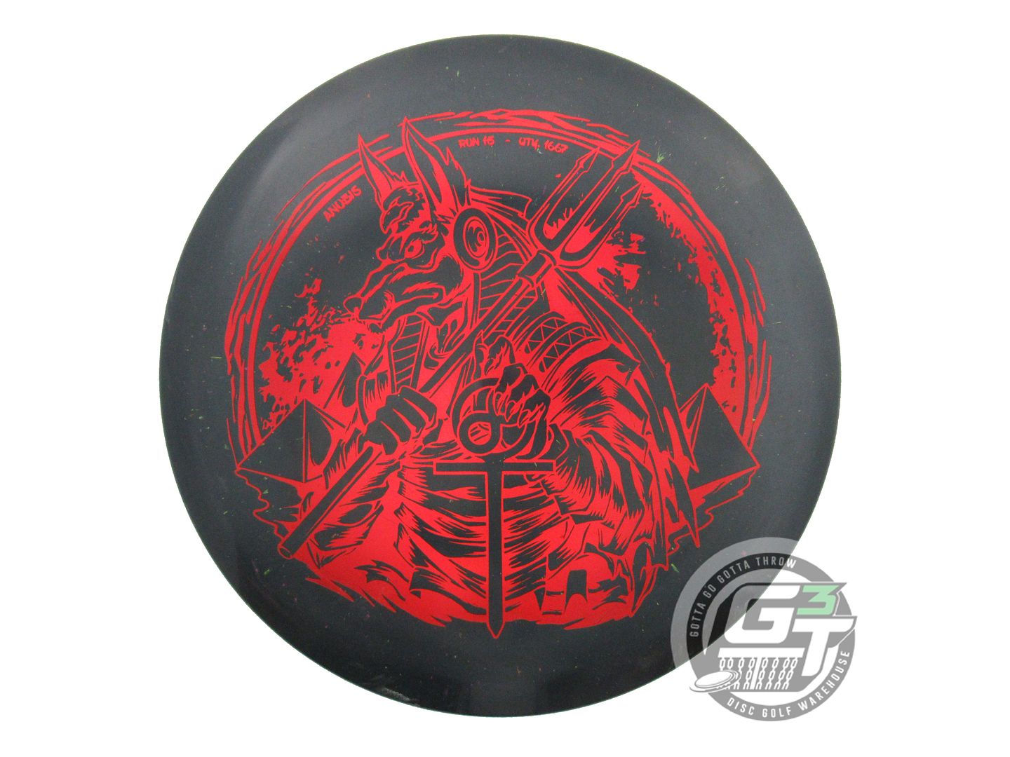 USED Infinite Splatter S-Blend Anubis 178g Black VIP SERIES Midrange Golf Disc