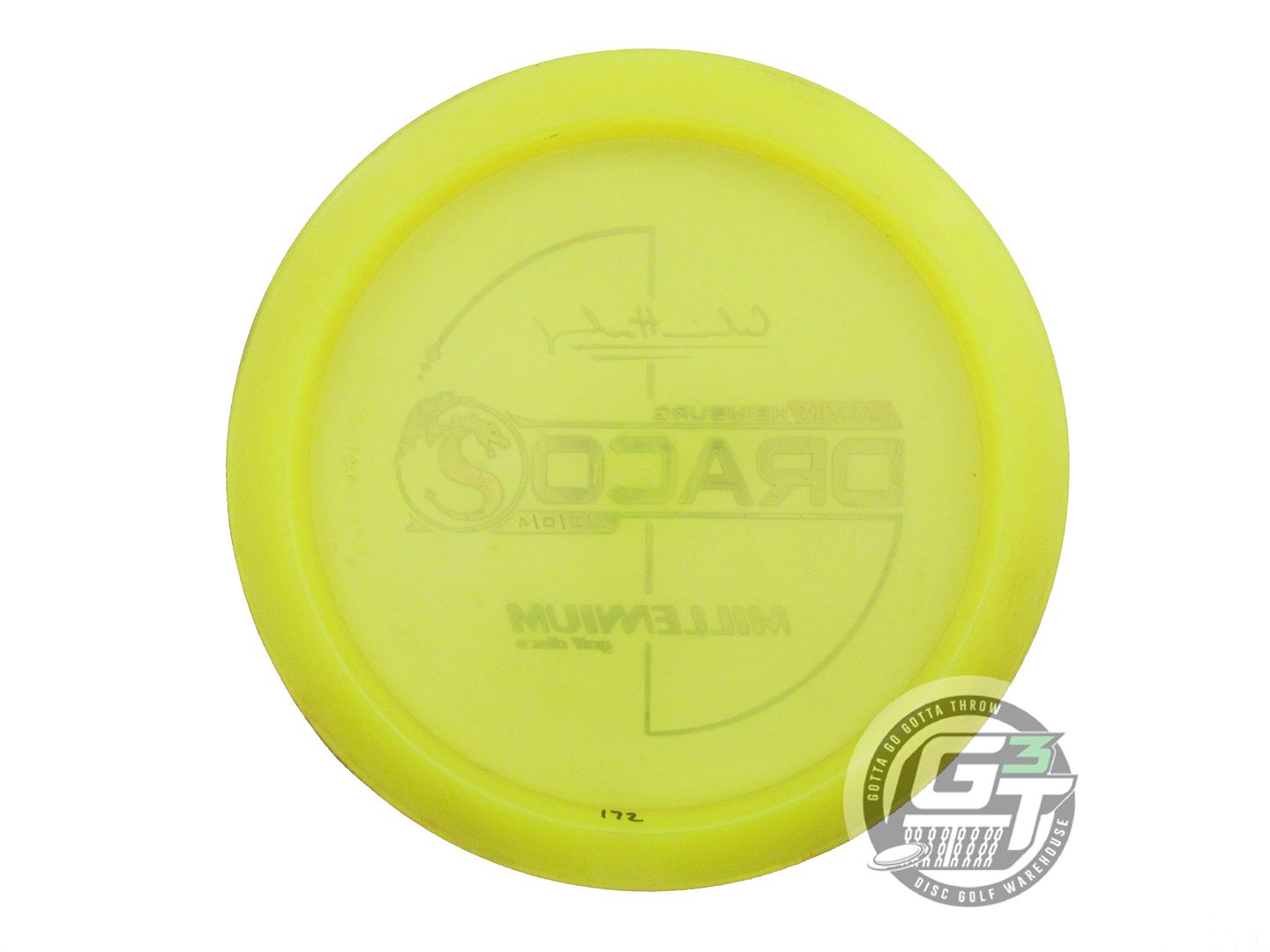 USED Millennium [HEIMBURG] Quantum Draco 172g Yellow Distance Driver Golf Disc
