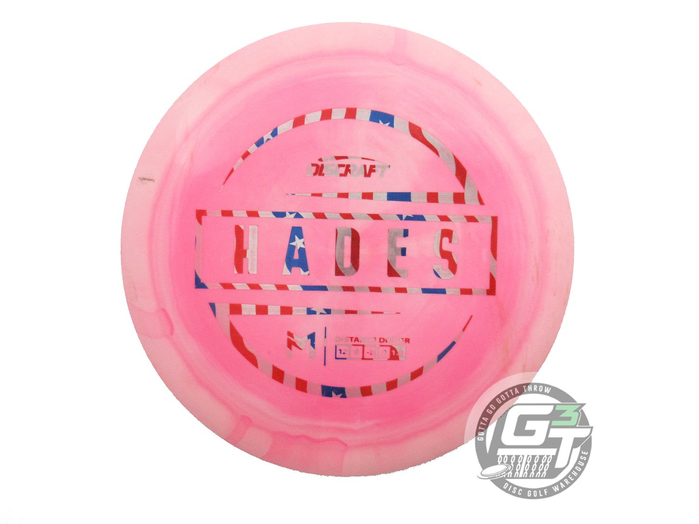 USED Discraft [McBETH] Z Hades 176g Pink Flag Foil Driver Golf Disc
