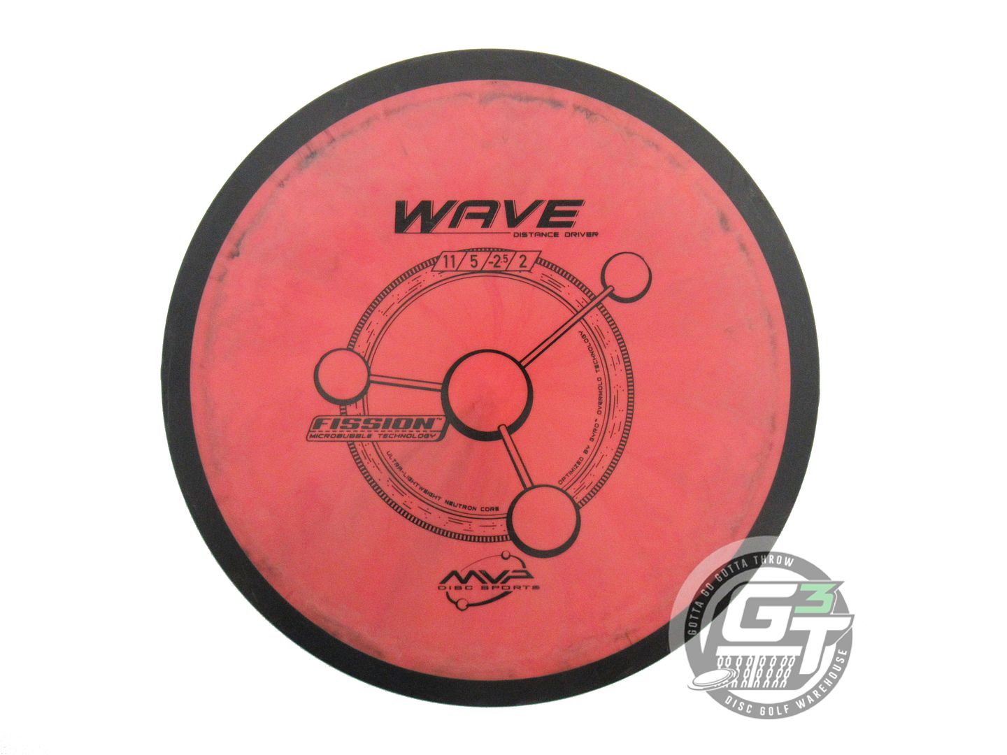 USED MVP Disc Sports Fission Wave 173g Red Swirl Distance Driver Golf Disc
