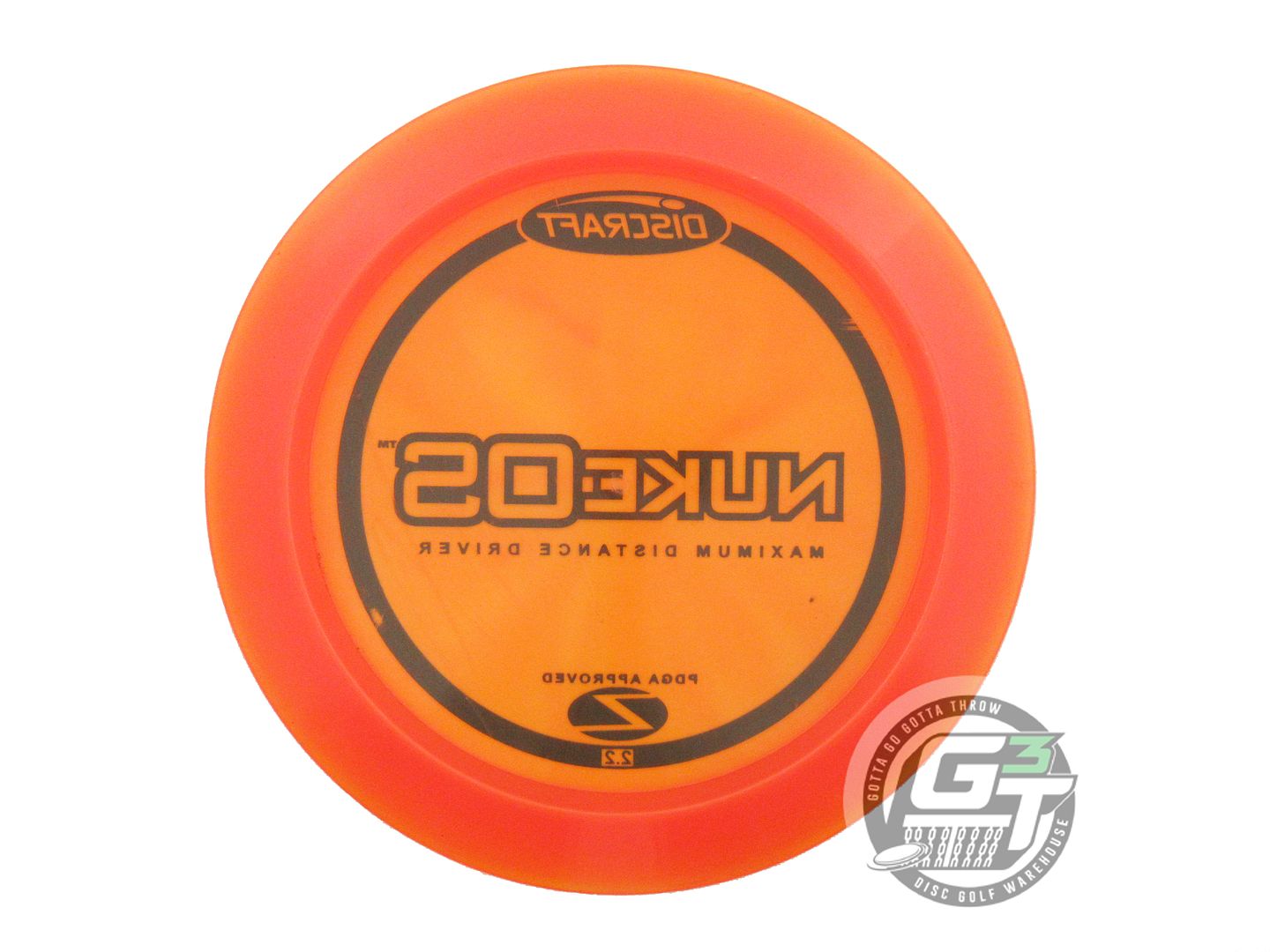 USED Discraft Z Nuke OS 174g Orange Black Stamp Distance Driver Golf Disc