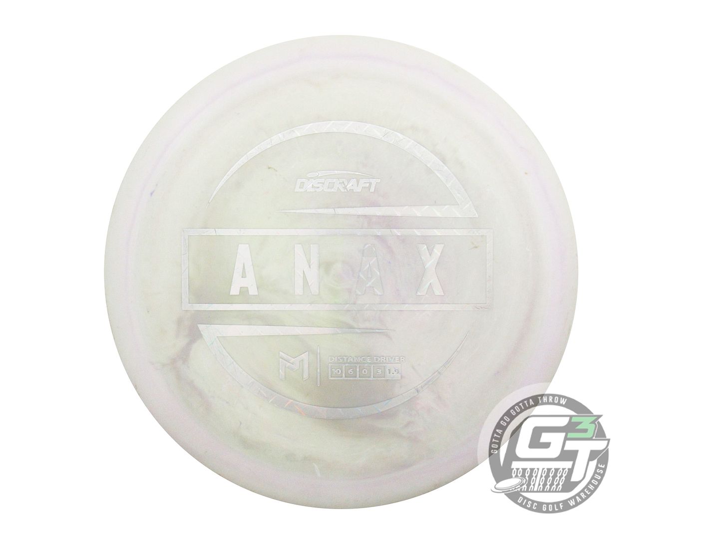 USED Discraft [McBETH] ESP Anax 177g Sage-Lilac Diamond Plate Foil Driver Disc