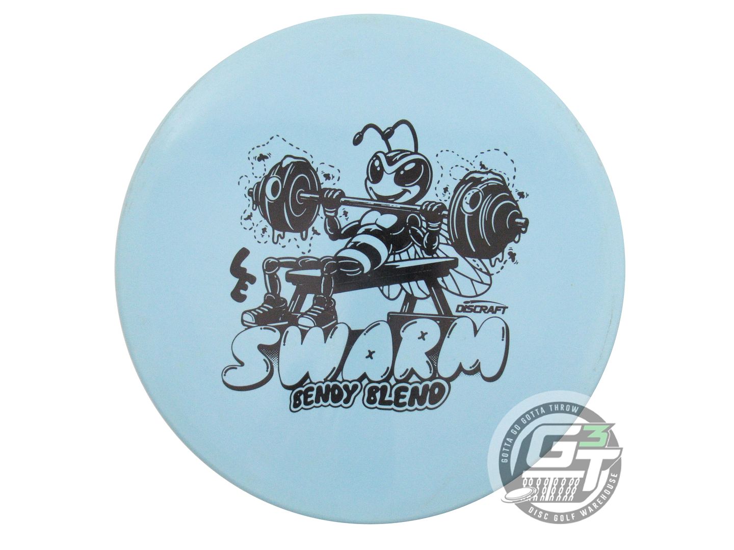 USED Discraft [LEDGESTONE] ESP Super FLX Swarm 177g Sky Blue Midrange Golf Disc
