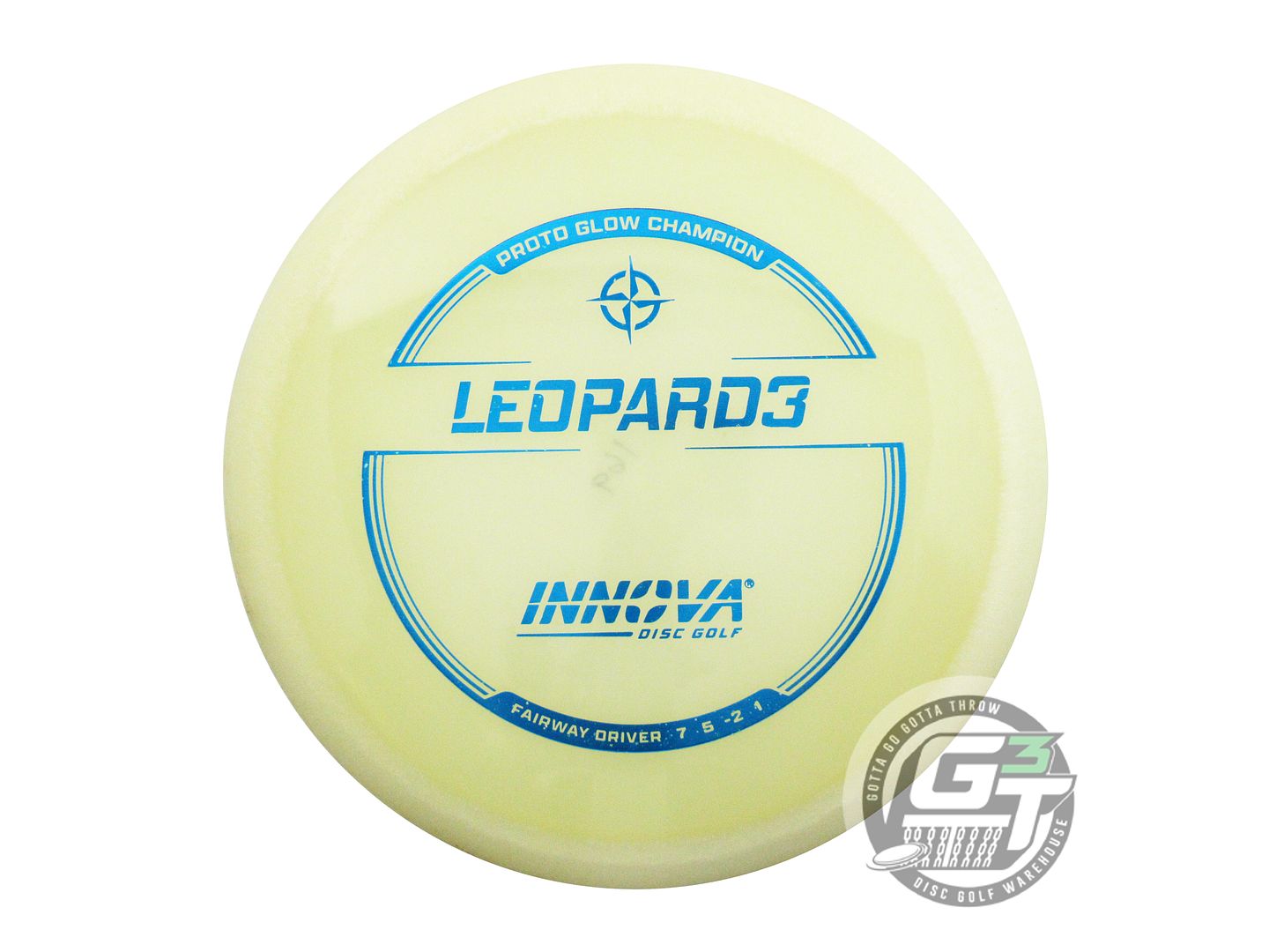 USED Innova PROTO Champion Glow Leopard3 169g Blue Foil Fairway Driver Golf Disc
