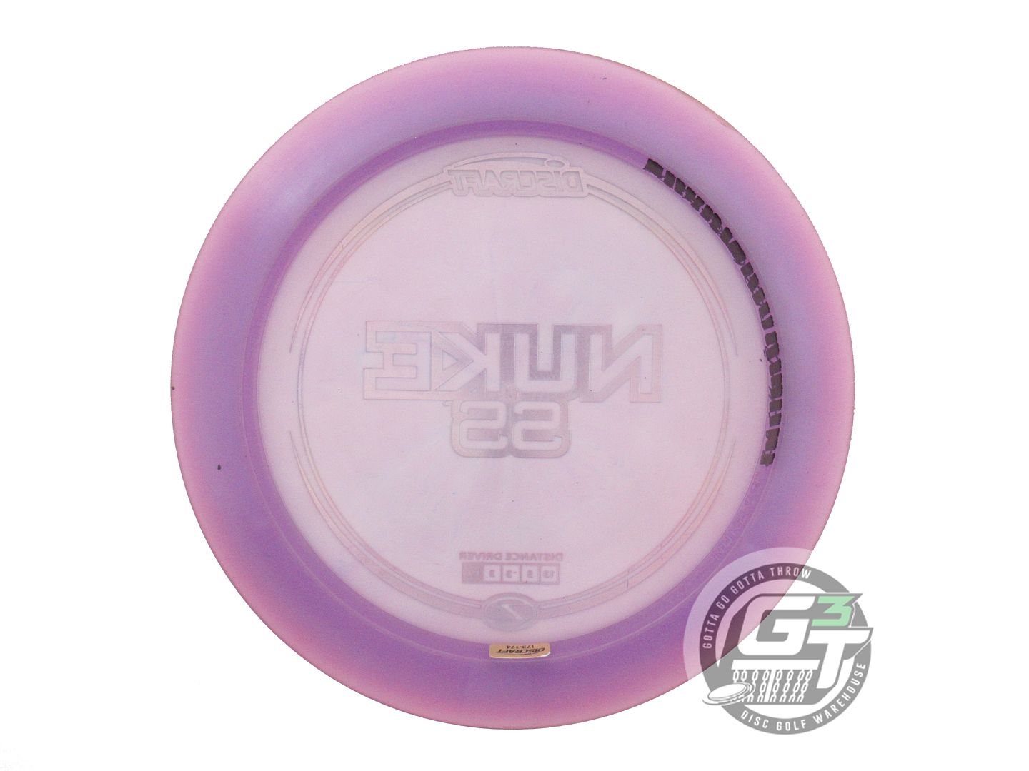 USED Discraft Z Nuke SS 174g Purple Rainbow Foil Distance Driver Golf Disc