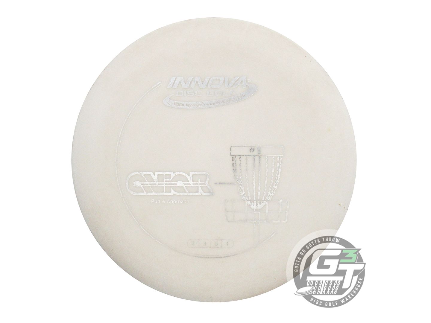 USED Innova DX Aviar 168g White Silver Foil Putter Golf Disc