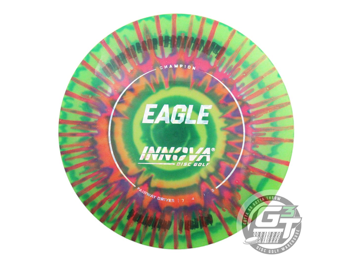 USED Innova I-DYE Champion Eagle 159g Green Burst Fairway Driver Golf Disc