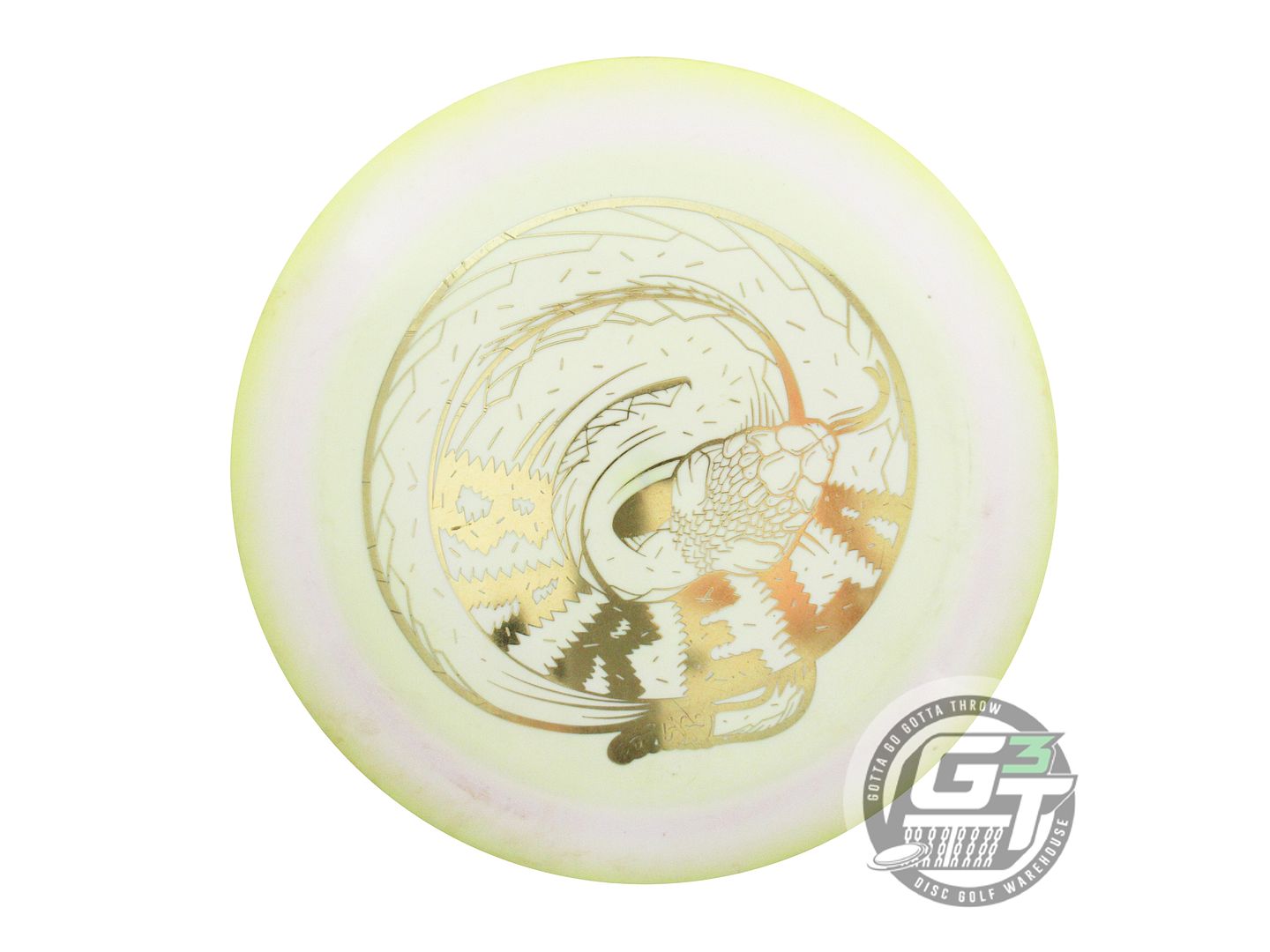 USED Discraft [BARELA] ESP Nuke 176g Yellow-Pink Gold Foil Driver Disc