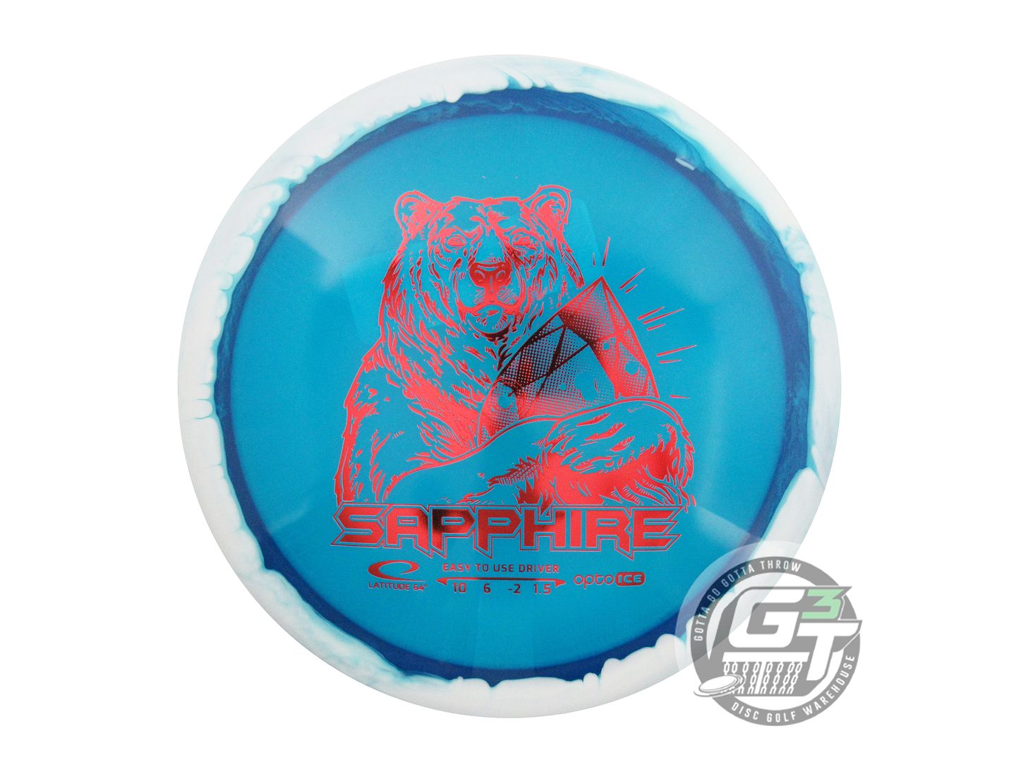 Latitude 64 Opto Ice Orbit Sapphire Distance Driver Golf Disc (Individually Listed)