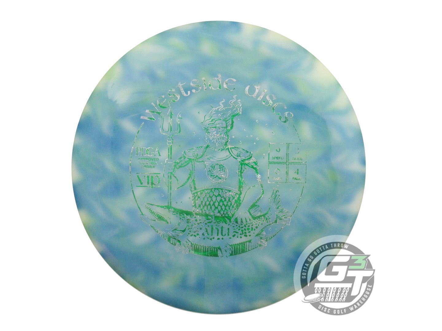 USED Westside Discs VIP Ahti 175g White HOME DYED Fairway Driver Golf Disc