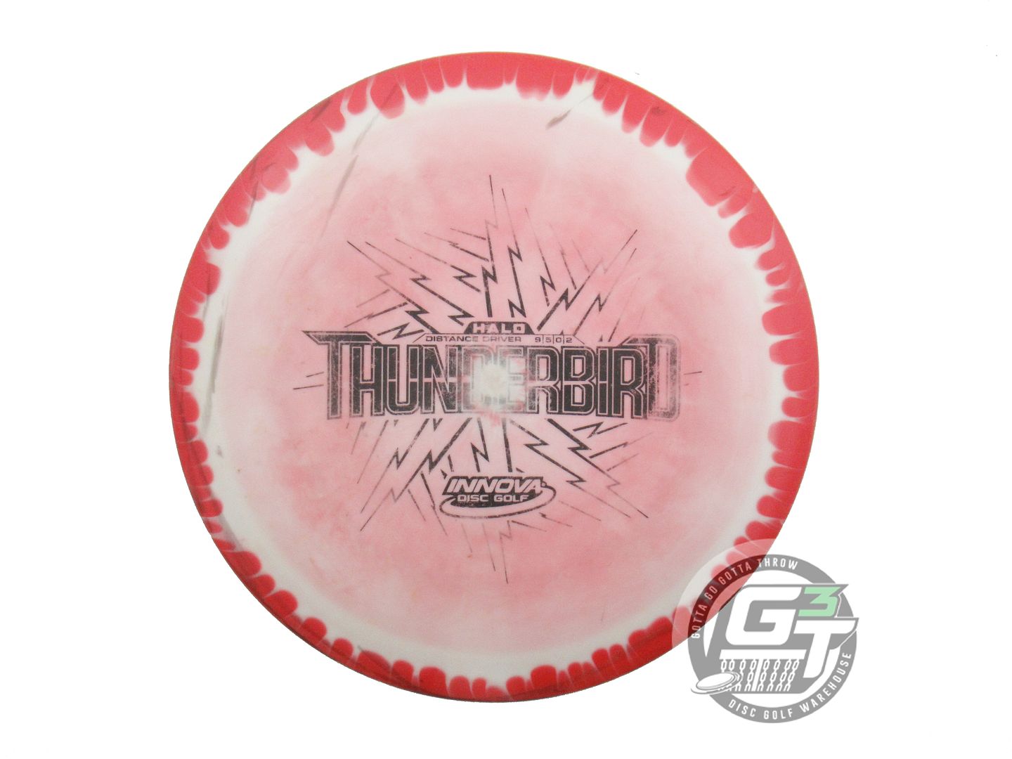 USED Innova Halo Star Thunderbird 174g Red-White Distance Driver Golf Disc