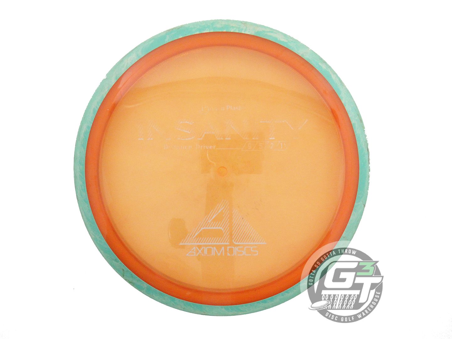 USED Axiom Discs Proton Insanity 172g Orange Seafoam Rim Distance Driver Disc
