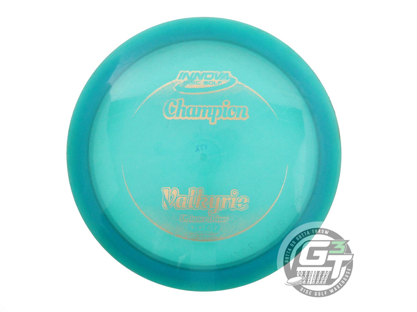 USED Innova Champion Valkyrie 172g Teal Gold Foil Distance Driver Golf Disc