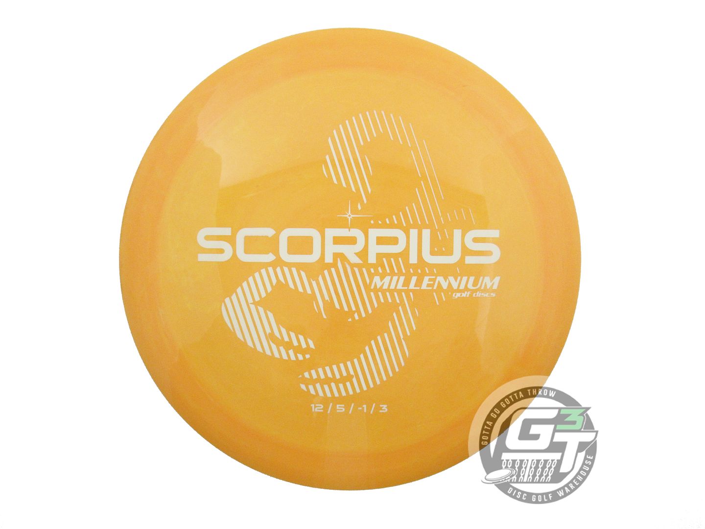 USED Millennium Standard Scorpius 172g Marigold White Stamp Distance Driver Disc