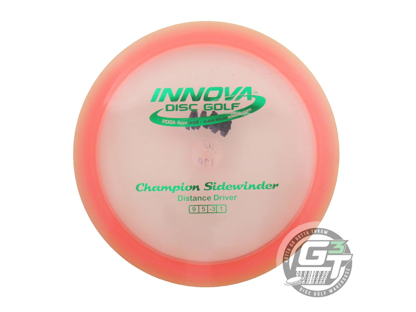 USED Innova Champion Sidewinder 170g Pink Green Foil Distance Driver Golf Disc