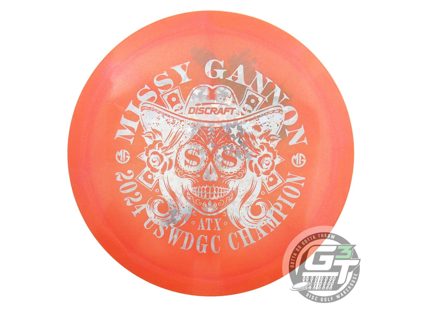 USED Discraft [GANNON] 2024 USWDGC Z Undertaker 174g Orange Driver Golf Disc