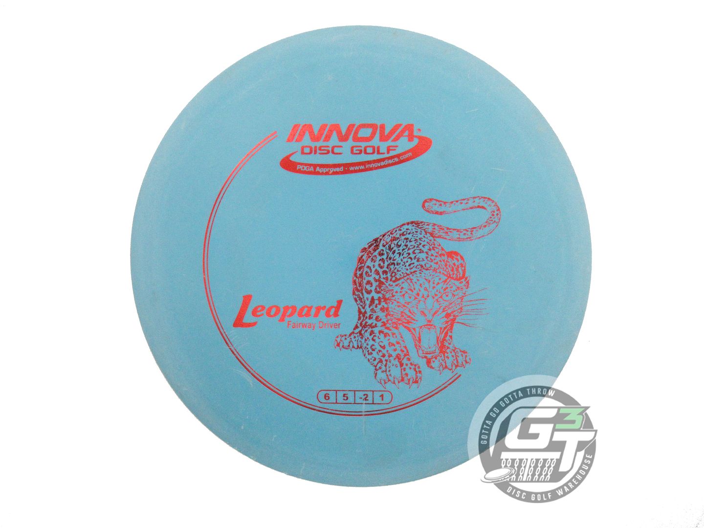 USED Innova DX Leopard 172g Teal Red Foil Fairway Driver Golf Disc