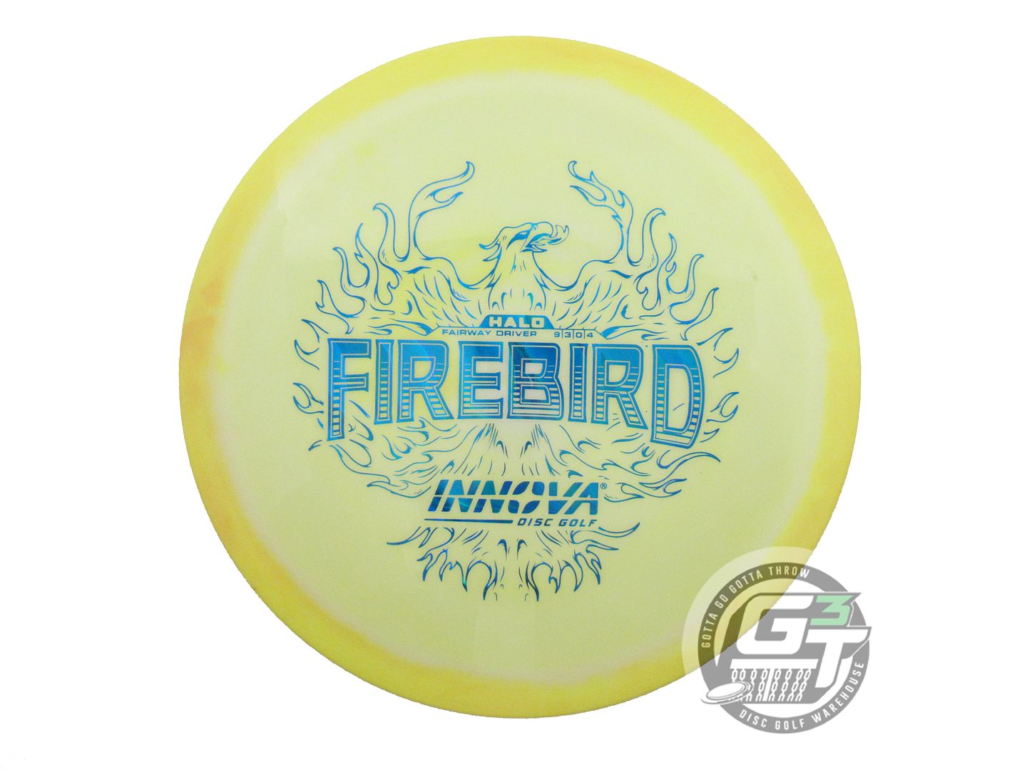 USED Innova Halo Star Firebird 167g Yellow-White Distance Driver Golf Disc
