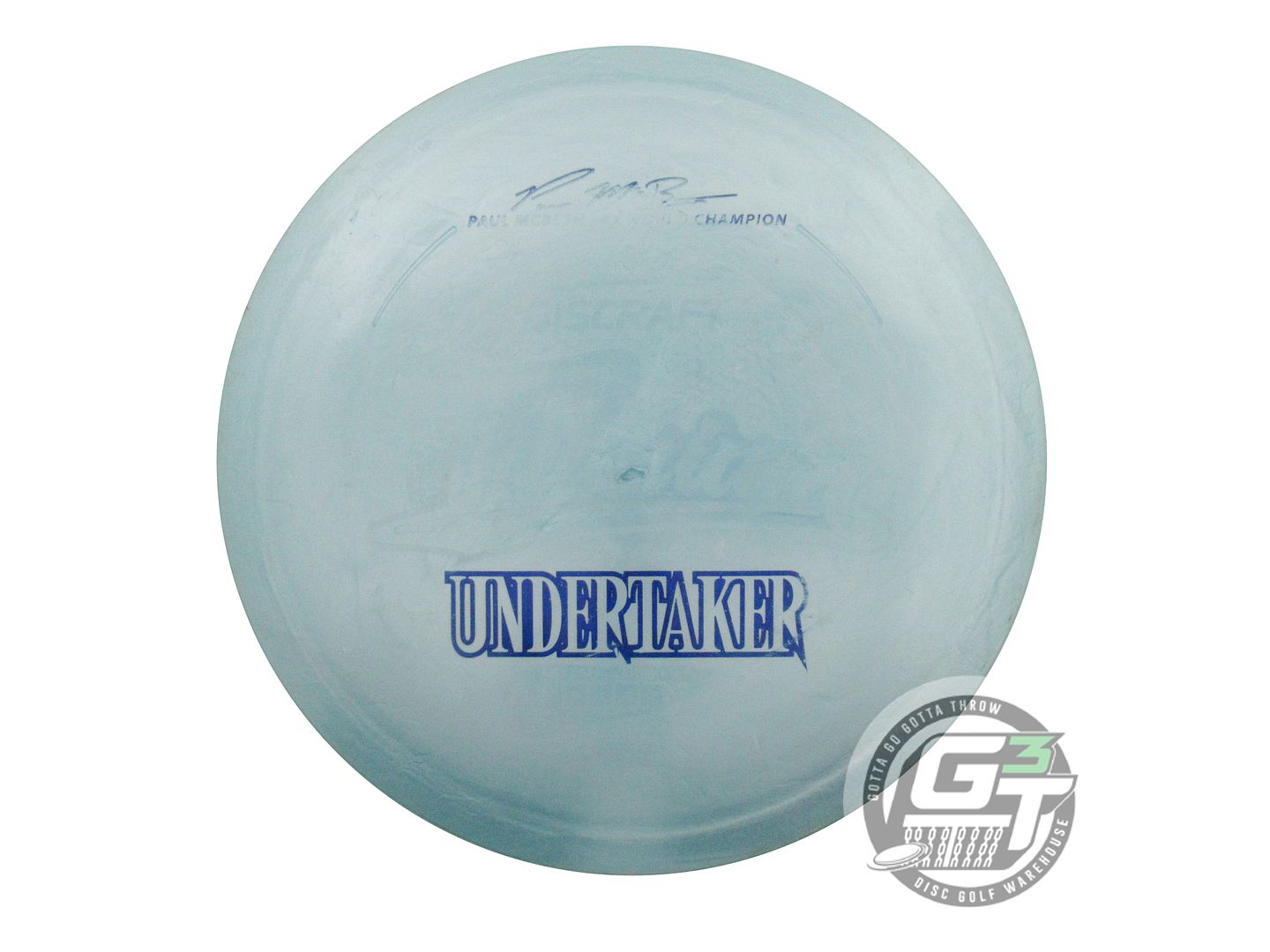 USED Discraft [McBETH] Titanium Undertaker 172g Aqua Wiped Stamp Driver Disc