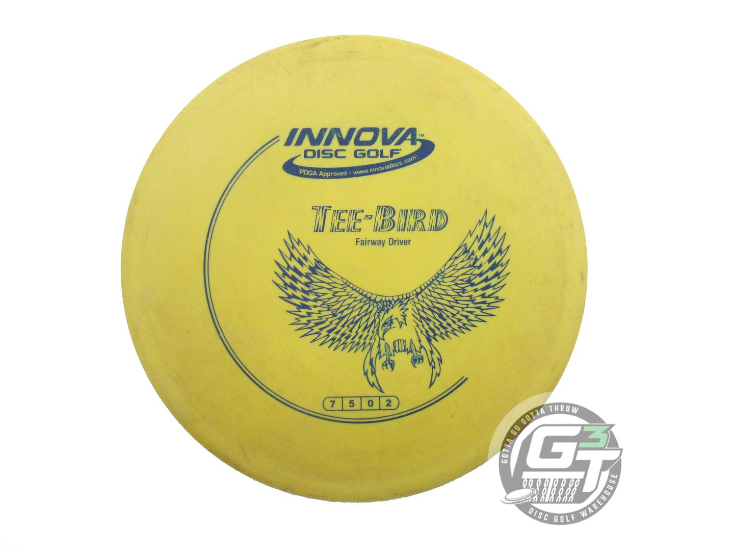 USED Innova DX Teebird 170g Yellow Blue Stamp Fairway Driver Golf Disc
