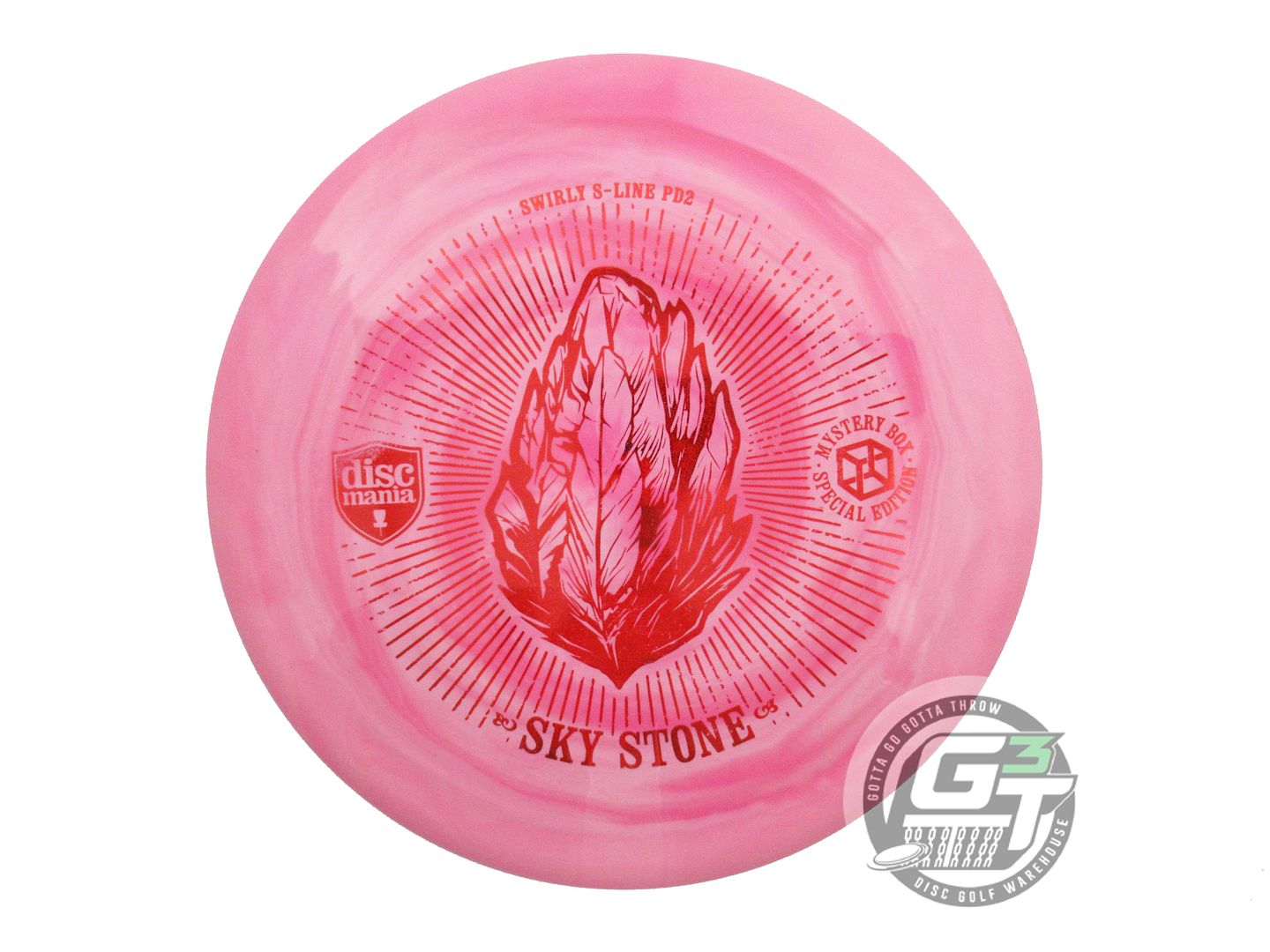 USED DiscMania SKY STONE Swirl S-Line PD2 175g Pink Red Foil Driver Golf Disc