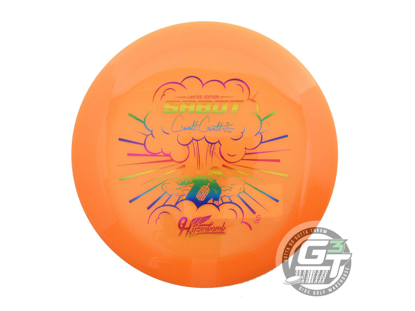Hyzerbomb Limited Edition Garrett Gurthie Signature Flat Top Lunar Color Glow Recon Sabot Distance Driver Golf Disc (Individually Listed)