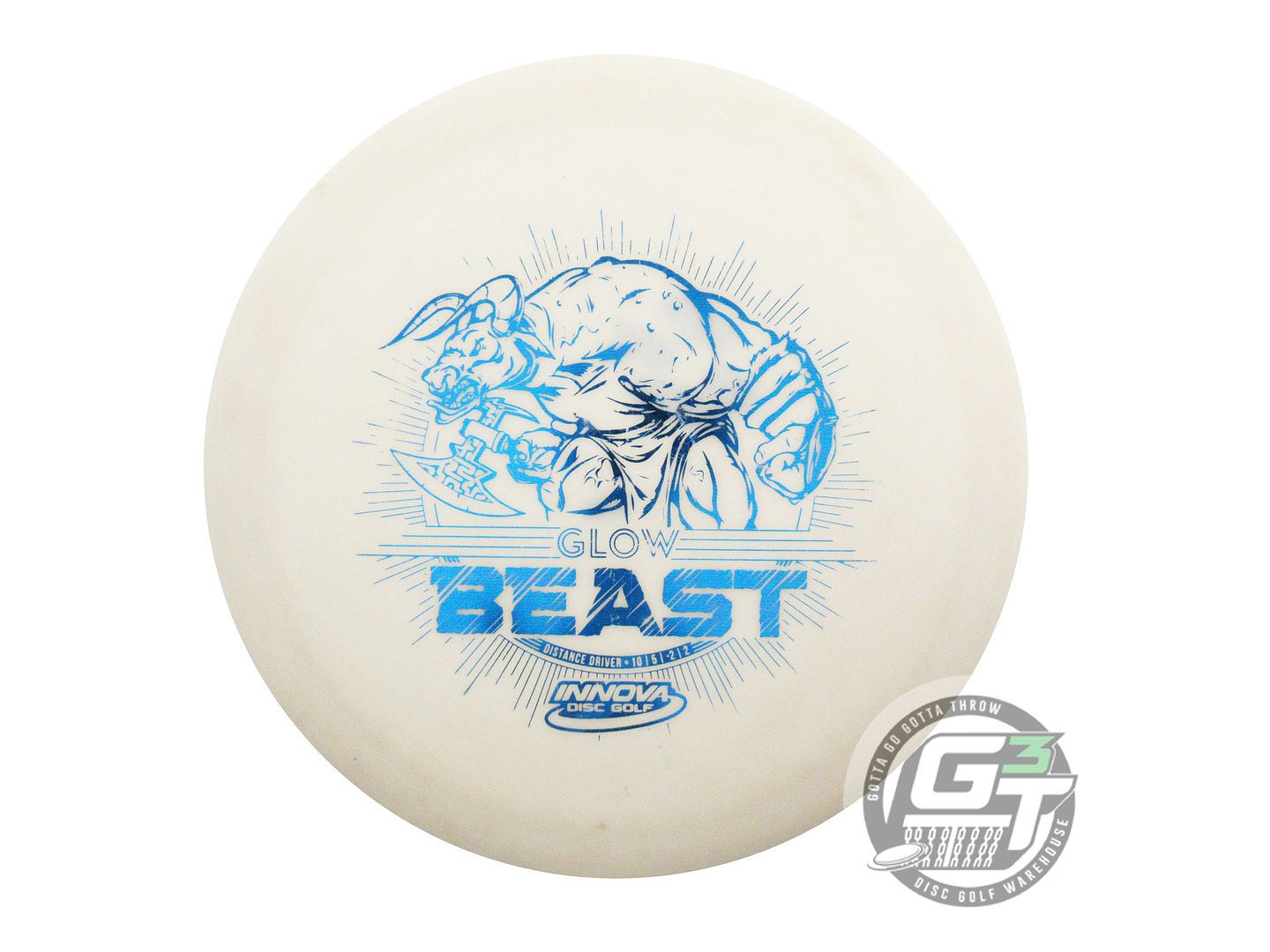 USED Innova DX Glow Beast 174g Blue Foil VIP SERIES Distance Driver Golf Disc