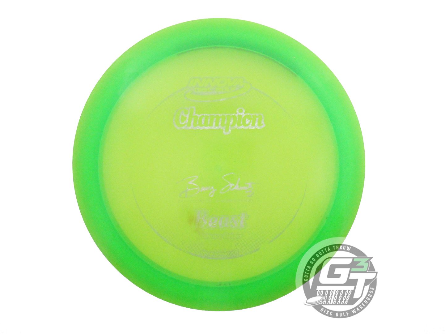 USED Innova Champion Beast-X 175g Lime Silver Glitter Foil Distance Driver Disc