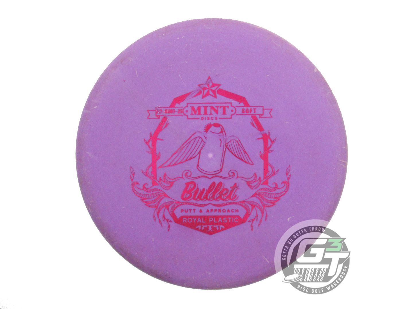 USED Mint Discs Royal Soft Bullet 171g Purple Magenta Foil Putter Golf Disc