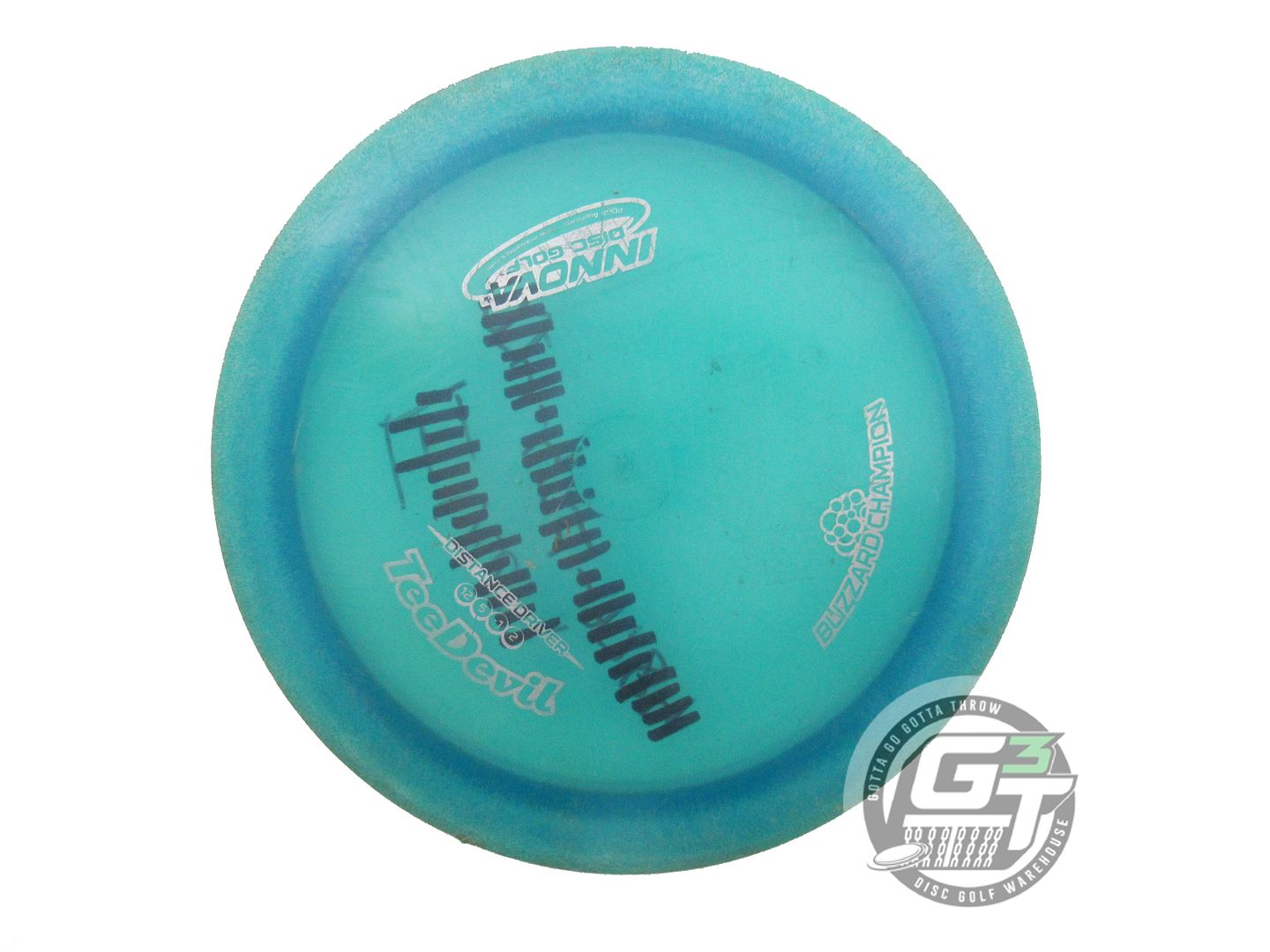 USED Innova Blizzard Teedevil 159g Teal Silver Stamp Distance Driver Golf Disc