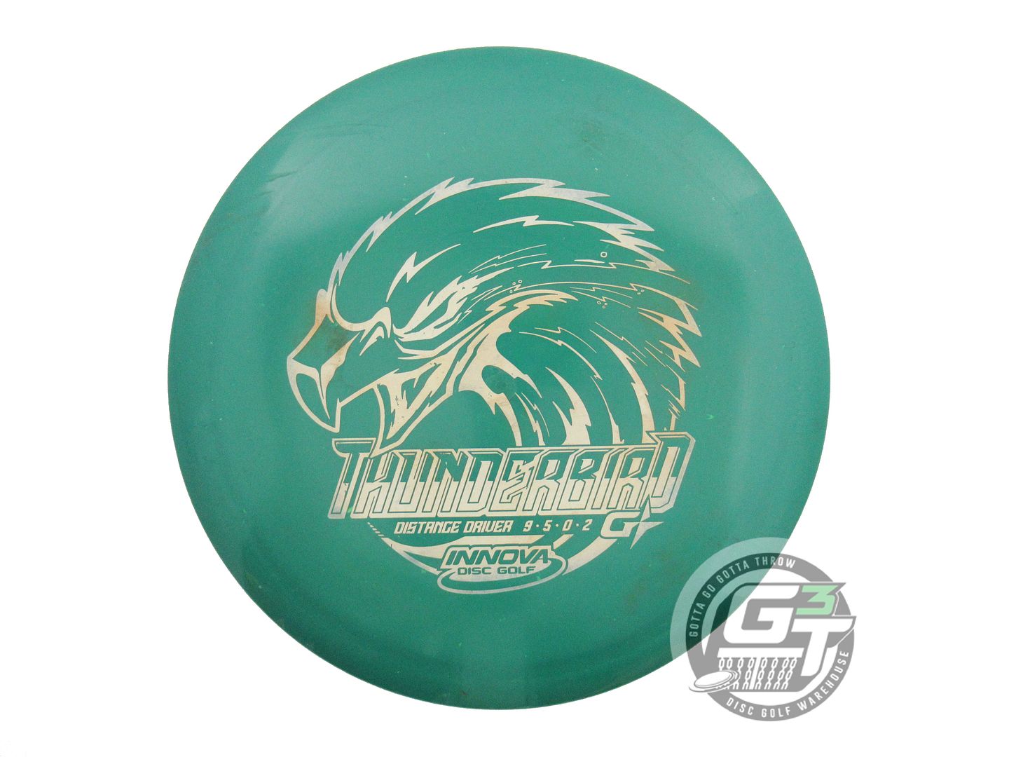 USED Innova GStar Thunderbird 170g Green White Stamp Distance Driver Golf Disc