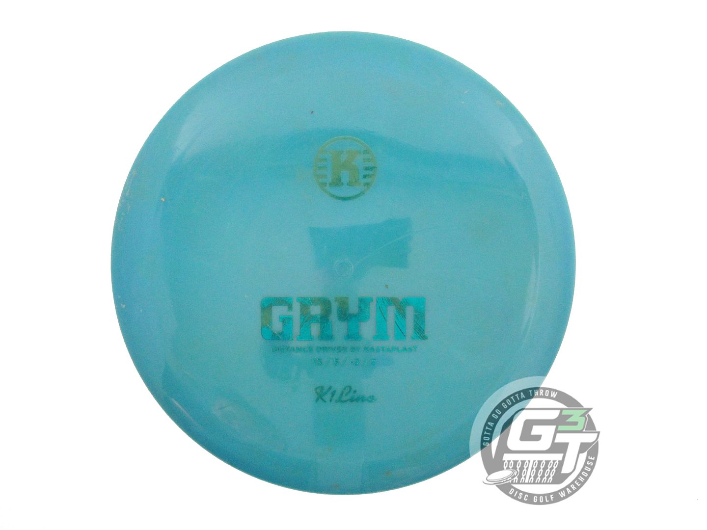 USED Kastaplast K1 Grym 175g Teal Teal Foil Distance Driver Golf Disc