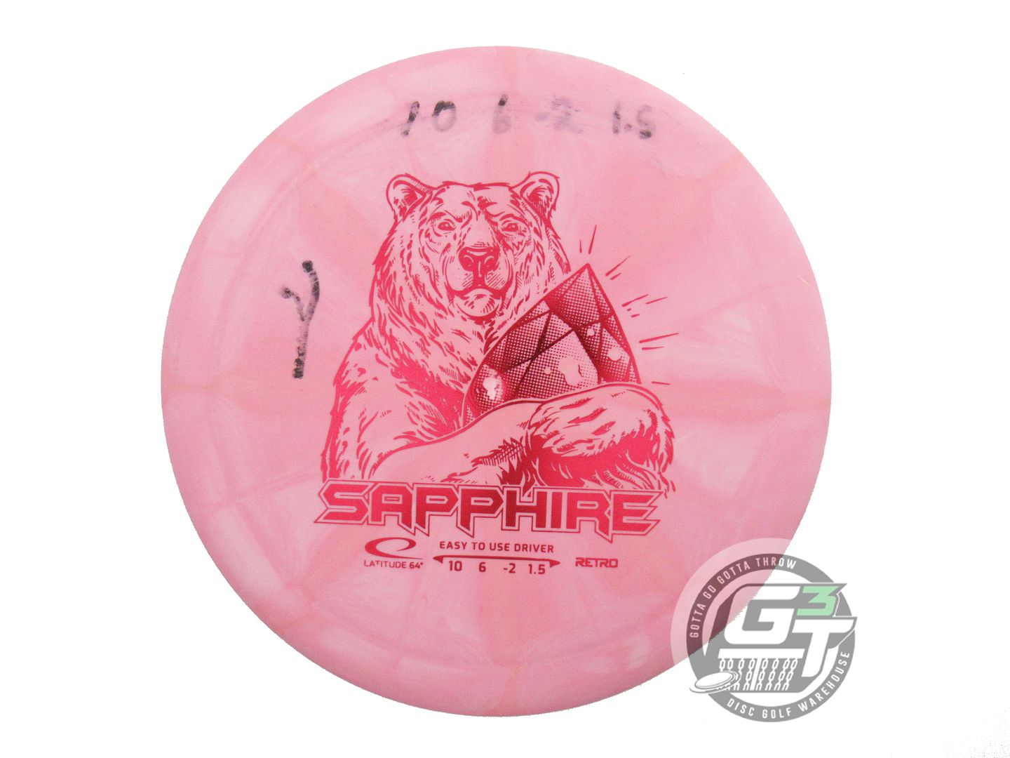 USED Latitude 64 Retro Burst Sapphire 160g Pink Red Foil Distance Driver Disc