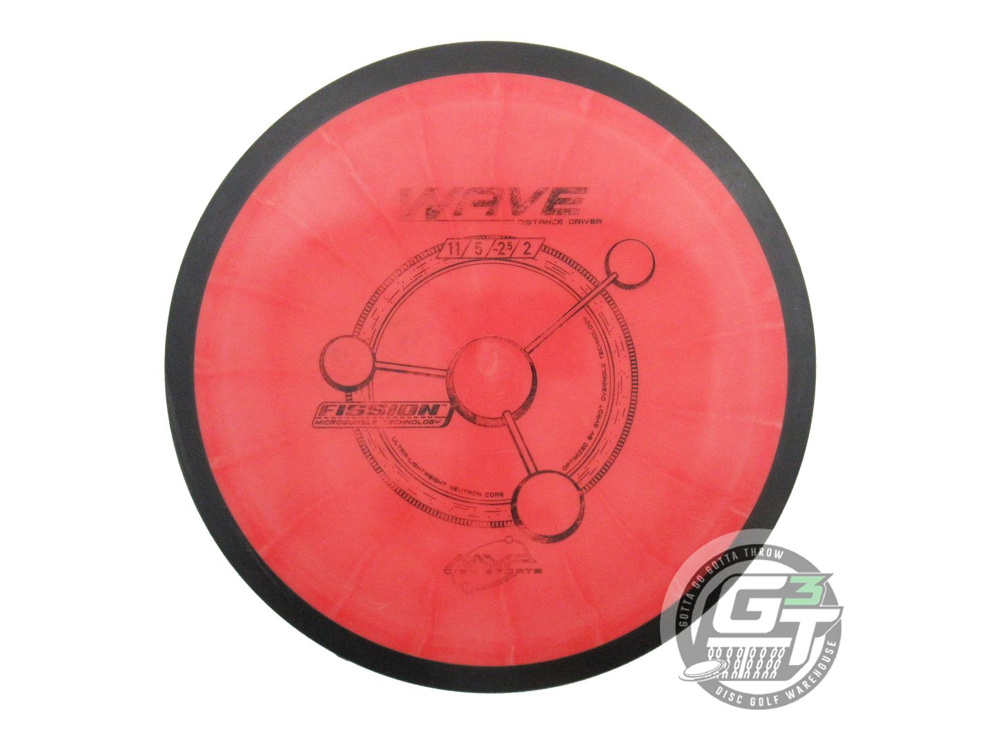 USED MVP Disc Sports Fission Wave 162g Red Distance Driver Golf Disc
