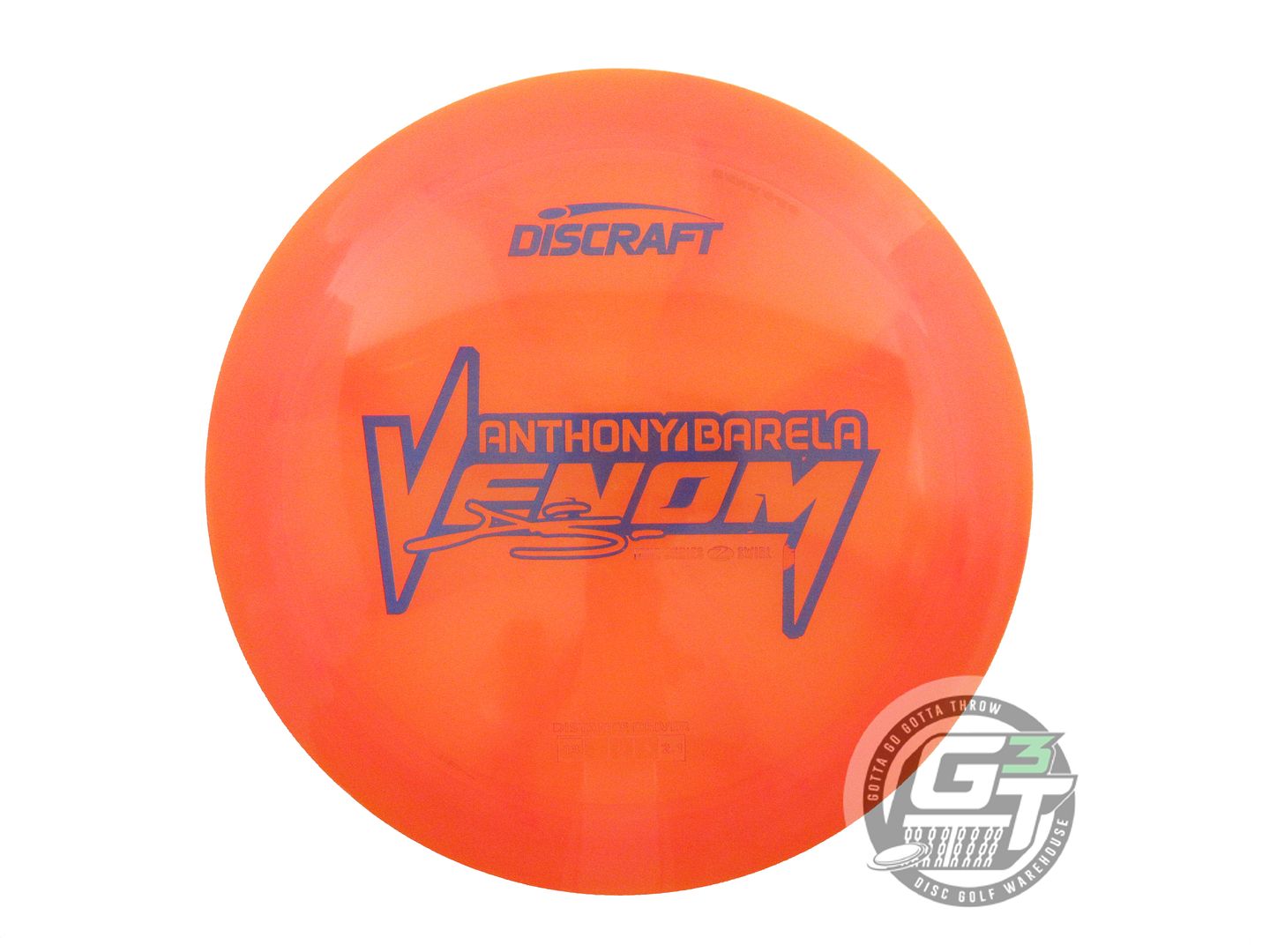 USED Discraft [BARELA] Z Swirl Venom 172g Orange Blue Stamp Distance Driver Disc