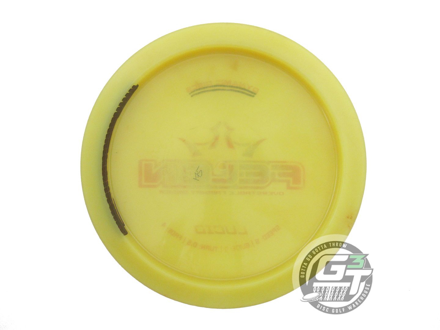 USED Dynamic Discs Lucid Felon 175g Yellow Pink Foil Fairway Driver Golf Disc