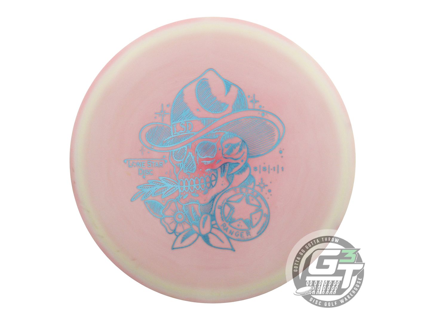 USED Lone Star [ARTIST] Bravo Texas Ranger 174g Pink-Yellow Midrange Golf Disc
