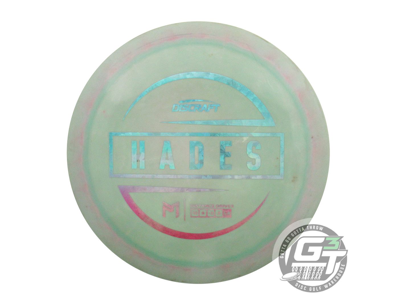 USED Discraft [McBETH] ESP Hades 173g Lt. Green-Pink Sunset Shatter Driver Disc