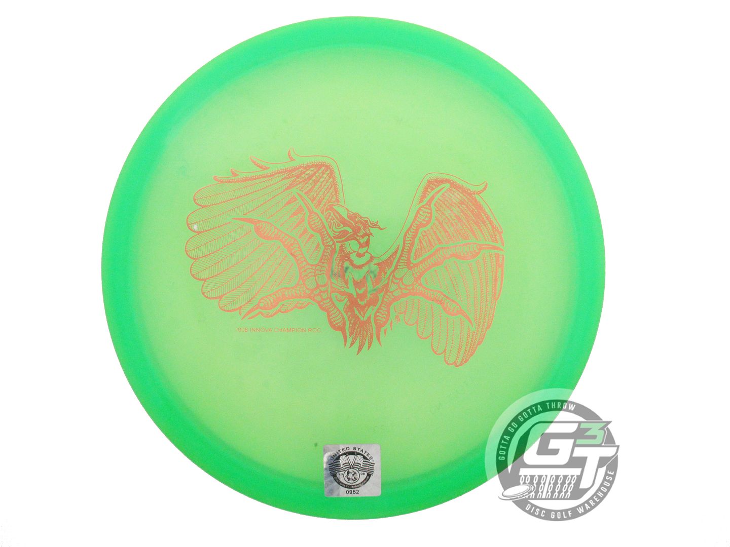USED Innova [2008 USDGC] Champion Rancho Roc 180g Green Copper Midrange Disc