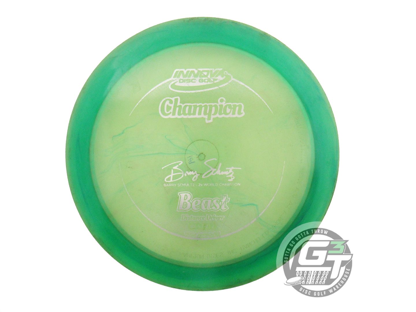 USED Innova Champion Beast 169g Green Silver Foil Distance Driver Golf Disc