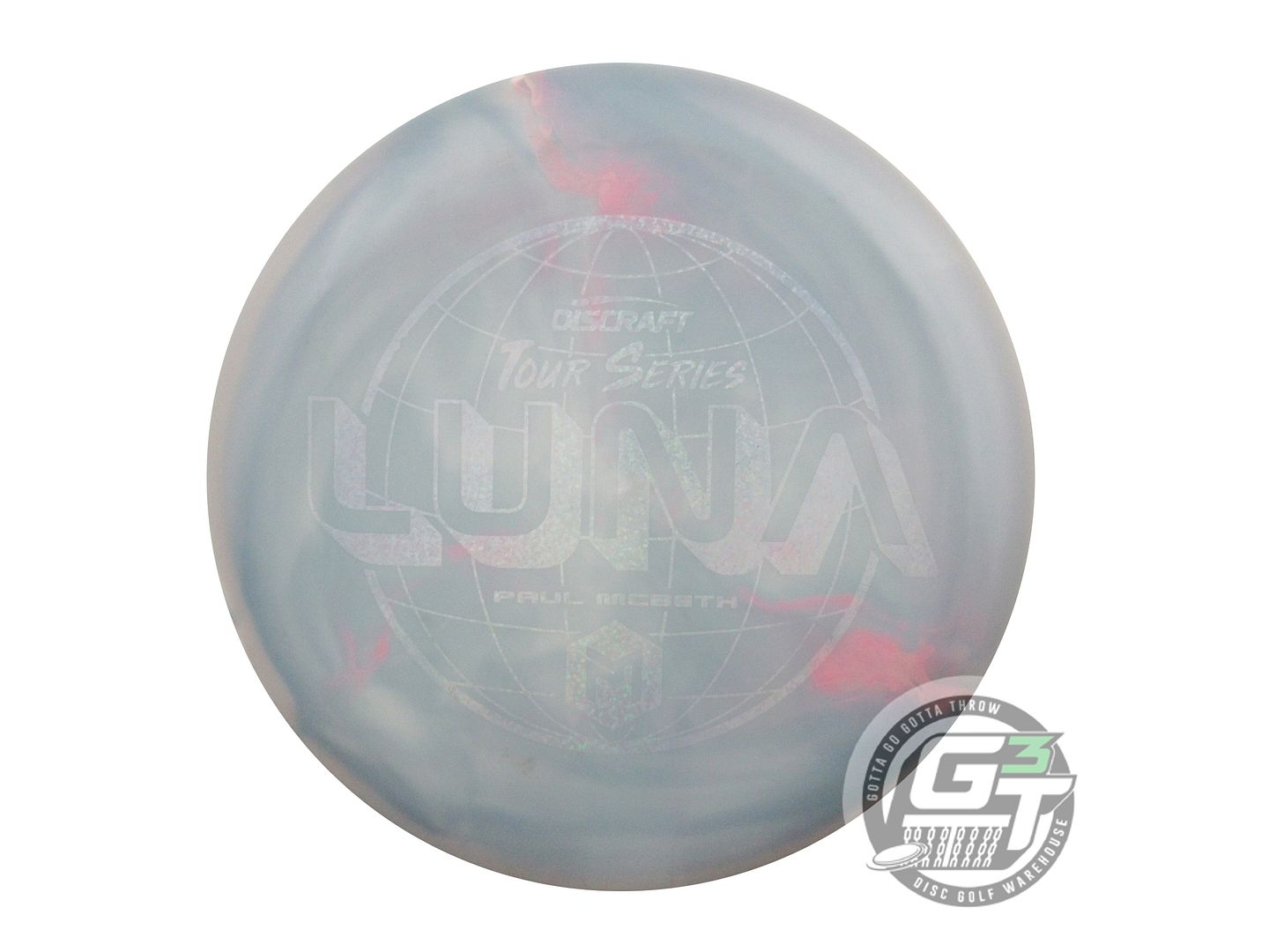 USED Discraft [McBETH] ESP Swirl Luna 173g Teal-Pink Putter Golf Disc