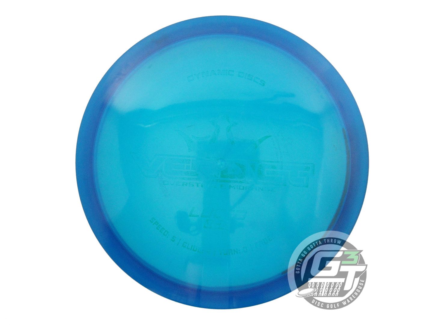 USED Dynamic Discs Lucid Ice Verdict 174g Blue Wiped Stamp Midrange Golf Disc