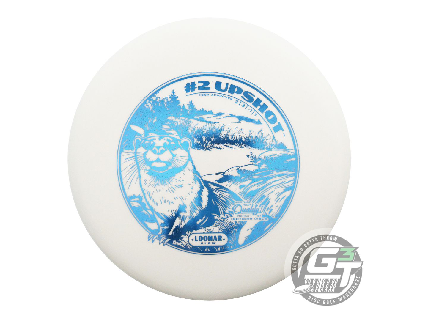 Lightning Loonar Glow #2 Upshot Putter Golf Disc (Individually Listed)