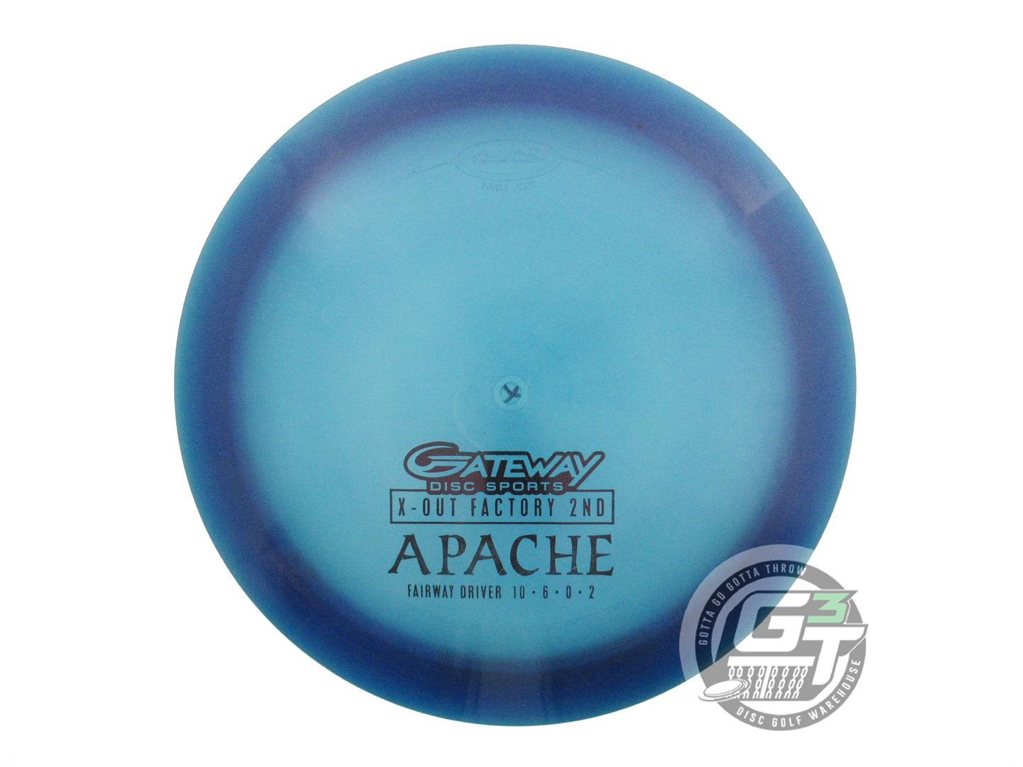 USED Gateway X-OUT Diamond Apache 168g Blue Fairway Driver Golf Disc