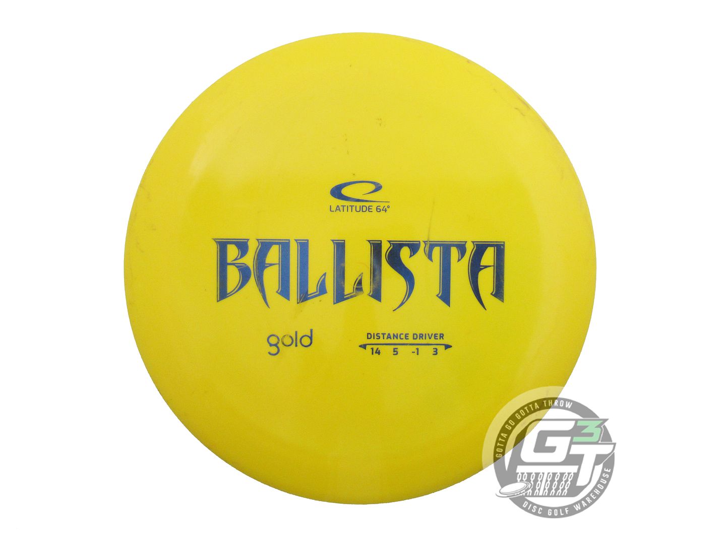 USED Latitude 64 Gold Ballista 175g Yellow Blue Foil Distance Driver Golf Disc