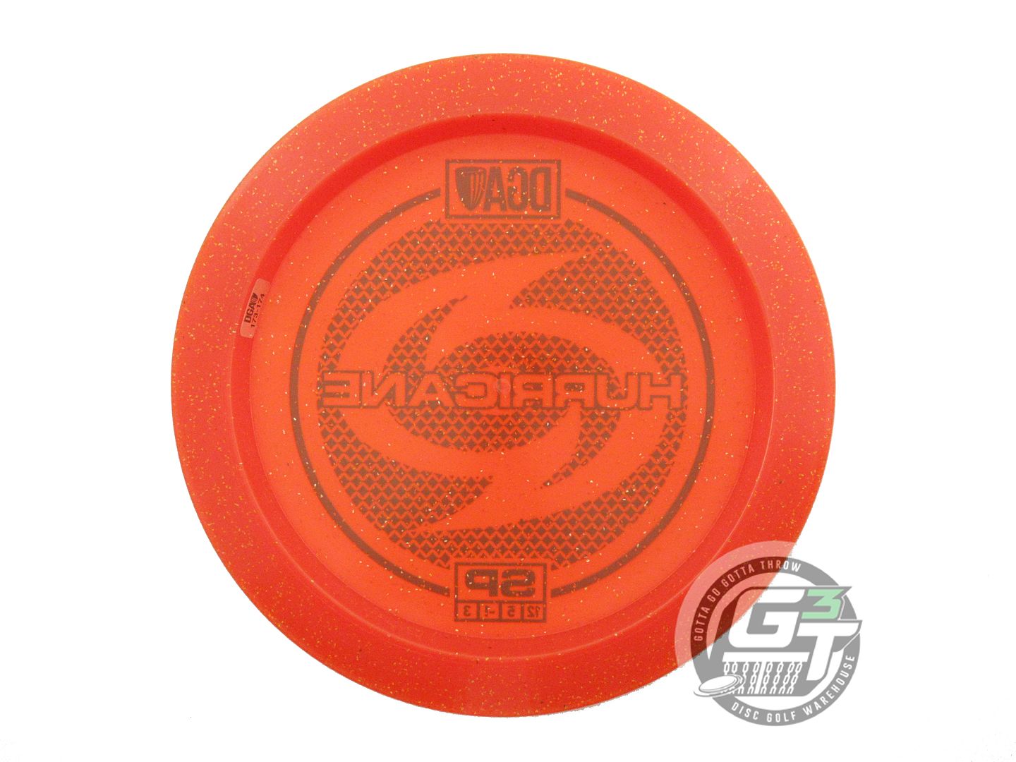 NOS DGA Spark Hurricane 174g Orange Purple Stamp Distance Driver Golf Disc